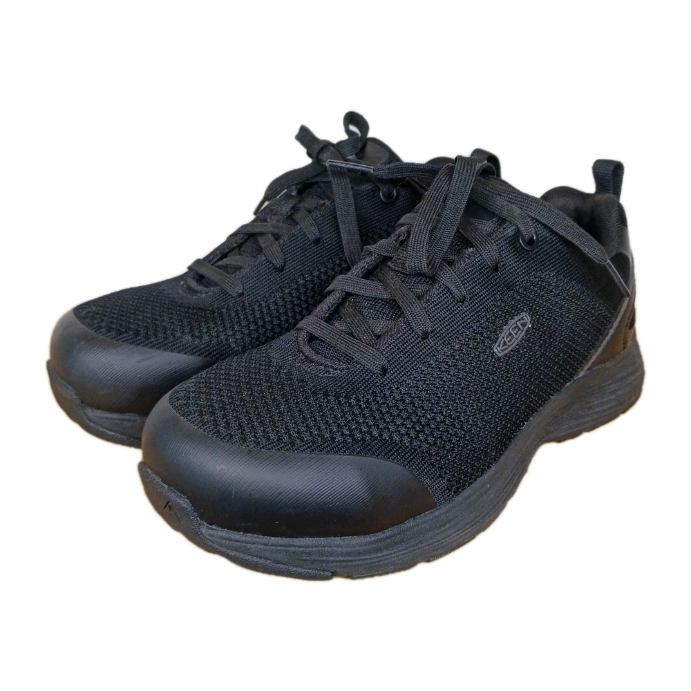 Keen Utility Steel Toe Work Shoe‎ Black Low Top Womens Size 7 M ASTM F2413-18